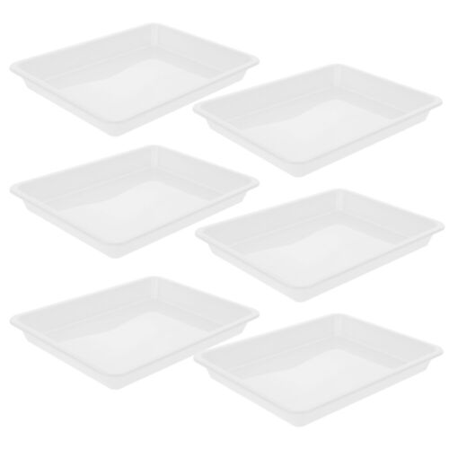 6pcs Household Storage Trays Puzzle Block Holder Toy Serving Trays Puzzle