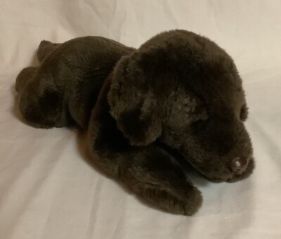RARE Ganz Classic Chocolate Labrador Puppy Dog 14'' Plush Brown Lab