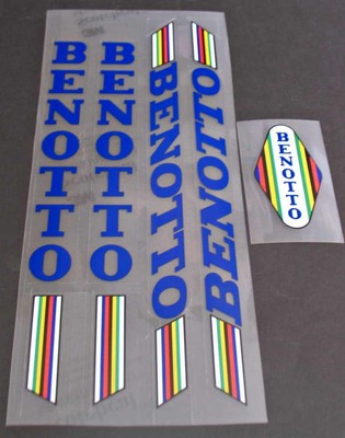 Blue sku Beno-S104 Benotto Bicycle Decal Set