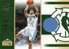 Arron Afflalo relic jersey patch basketball card 2011 Panini Green Week #3 blue
