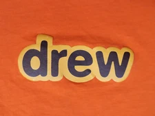 Drew House Justin Bieber Secret Orange Large T Shirt Smiley Face Logo