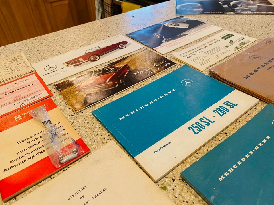 MERCEDES BENZ 250SL 280SL ПАГОДА ВЛАДЕЛЬЦЕВ РУКОВОДСТВО ПОЛНЫЙ КОМПЛЕКТ ОРИГИНАЛ - Изображение 2 из 4