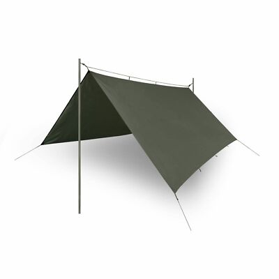 Helikon Tex Supertarp Outdoor Camping Tarp Bashra Plane Taiga Green 3x3 M