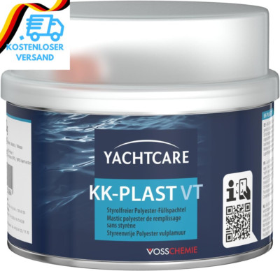 Yachtcare 2K Füllspachtel 1Kg - Spachtelmasse Für Boot, KFZ, Auto & DIY