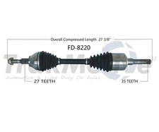 For Ford Fusion Lincoln MKZ Front Driver Left CV Axle Shaft SurTrack FD-8220