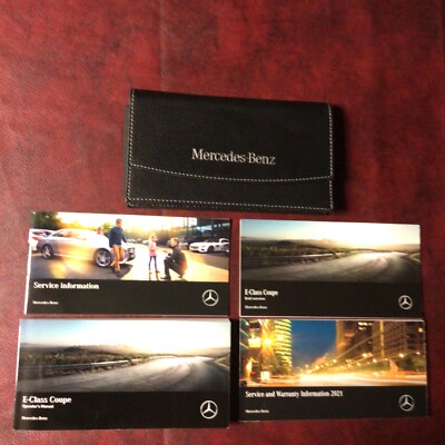 2021 MERCEDES BENZ E CLASS COUPE OWNERS MANUAL REF MAINT GUIDE CASE ALL MODELS