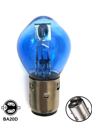 1 X S2 BLUE VISION 35/35W BA20d 12V MOTORRAD MOTO LAMPE 1 STÜCK MOTORCYCLE LAMPS