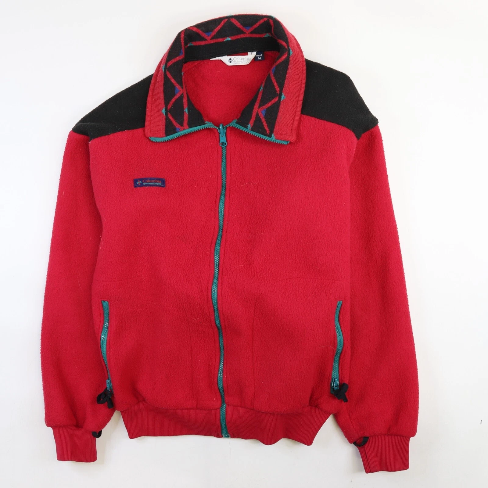 Vintage Columbia Fleece Jacket Size Medium Pink