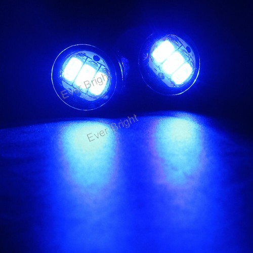 1Pair 5630 3SMD Motorcycle Headlight LED Strobe Light Driving Fog Lamp Spotlight - Picture 10 of 12