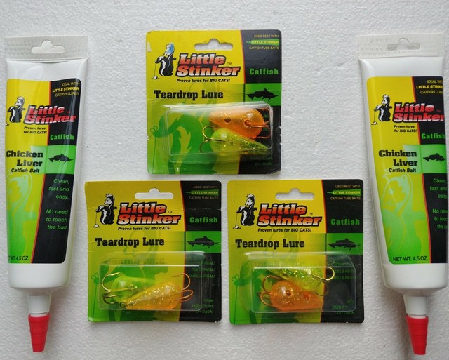 2 Tubes Little Stinker Catfish Bait Blood 4.5 oz ea New tubes FOR LURES
