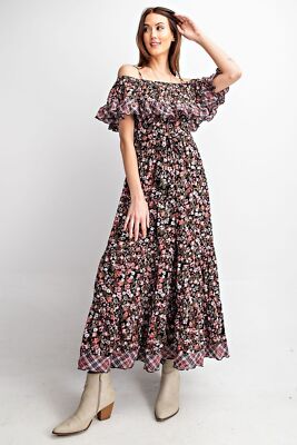 off-the-shoulder long sleeves mermaid sweep train prom dresses LF 7828