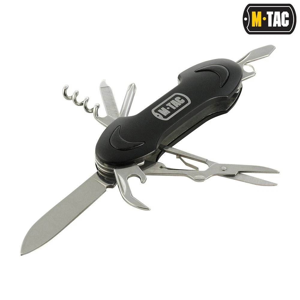 Multi-tool M-Tac Small Folding Pocket Knife Screwdriver Opener Saw 7 Tools Camp