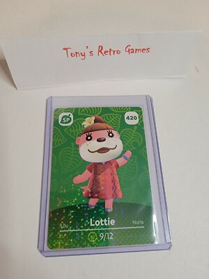 LOTTIE 420 Animal Crossing Amiibo Card UNSCANNED MINT NEW Series 5