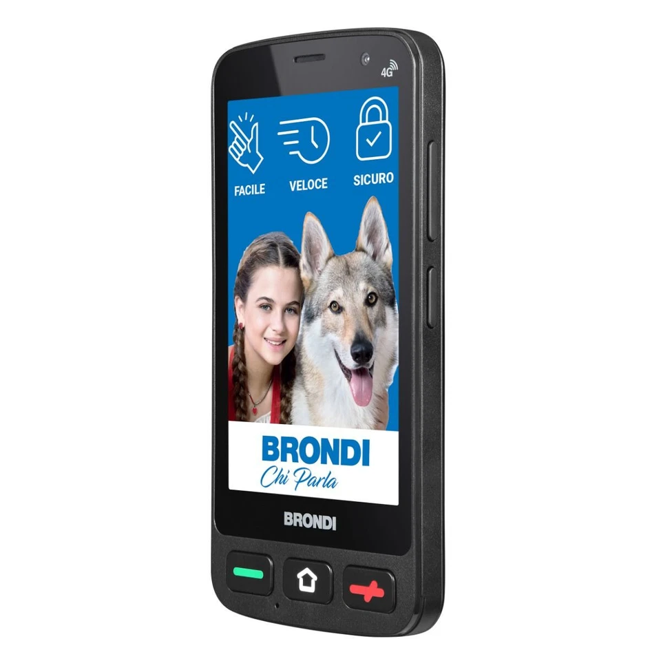 Brondi Smartphone Dual SIM 4" 2 GB/16 GB Android Nero Amico Smartphone Pocket - Immagine 4 di 4