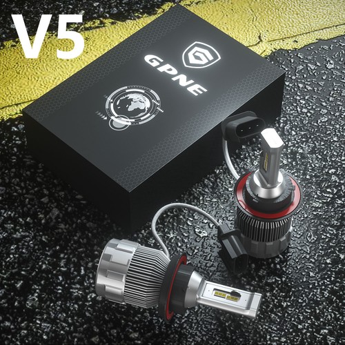 Kit de conversión de bombillas de faros GPNE H13 9008 60W 4800lm 6500K luces blancas - Imagen 2 de 8