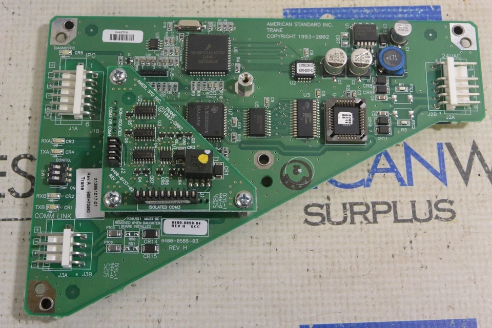 TRANE X13661017-01 PRINTED CIRCUIT BOARD - USED - Image 3 of 3