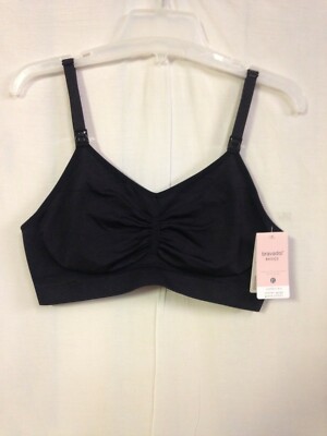 Medela Bravada Basics Comfort Maternity Nursing Convertible Bra Size XL Black