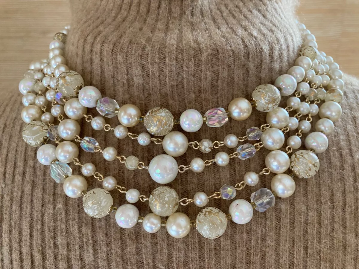 Multi strand cheap choker necklace