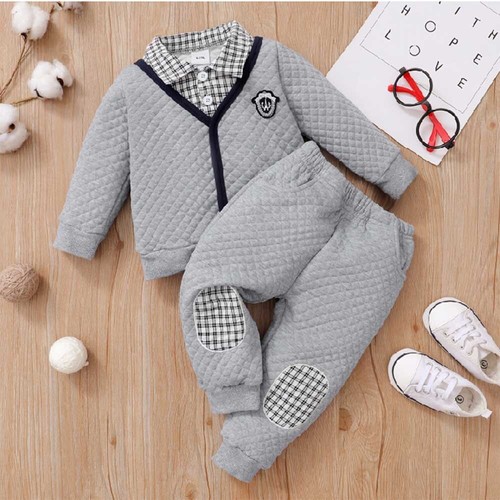 Newborn Baby Boy Clothes Gentleman Outfits Long Sleeve Romper Jumpsuit Pants Set - Bild 7 von 7