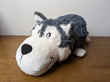 Flipazoo Plush Stuffed Animal Asher Husky & Poppi Polar Bear Like Pillow Toy 18"