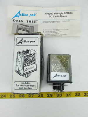 Action Pak Module MDL 1000-6037NU IN 0-200 MV Out Relay DPDT PWR 120V AC T