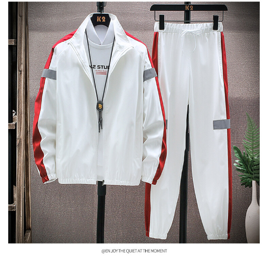 Men Jacket Tracksuit Sports Suit Men's Set Mens Sportswear Jacket Pants