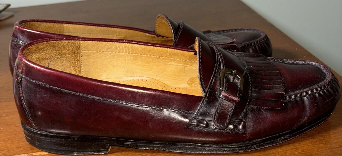 Cole‎ Haan Mens 11 D Monk Strap Loafer Burgundy C03516 Pinch Buckle Shoes Cole Haan Mens 11 D Monk Strap Loafer Burgundy C03516 Pinch  main image 4