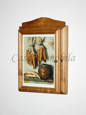 Skrzynka na klucze z litego drewna 20x30x6cm w kolorach miodu szafka na klucze deska