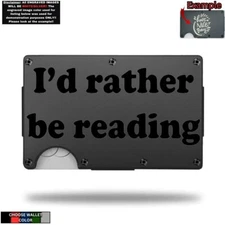 I Read - Custom Laser Engraved Wallet  - GREAT GIFT WALLET