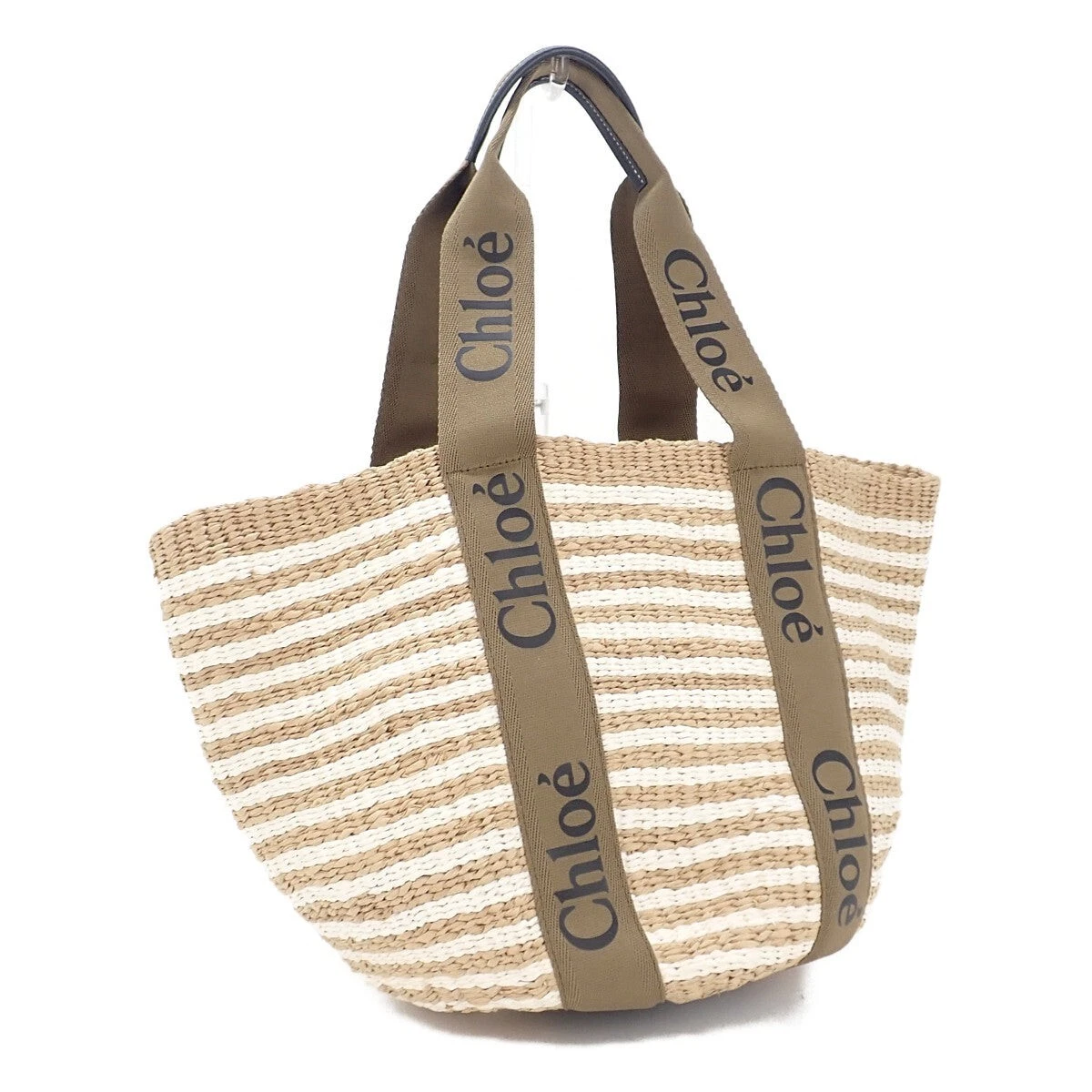 Chloé Woody Large Basket Tote Bag CHC21US380E6520F Fairtrade Paper