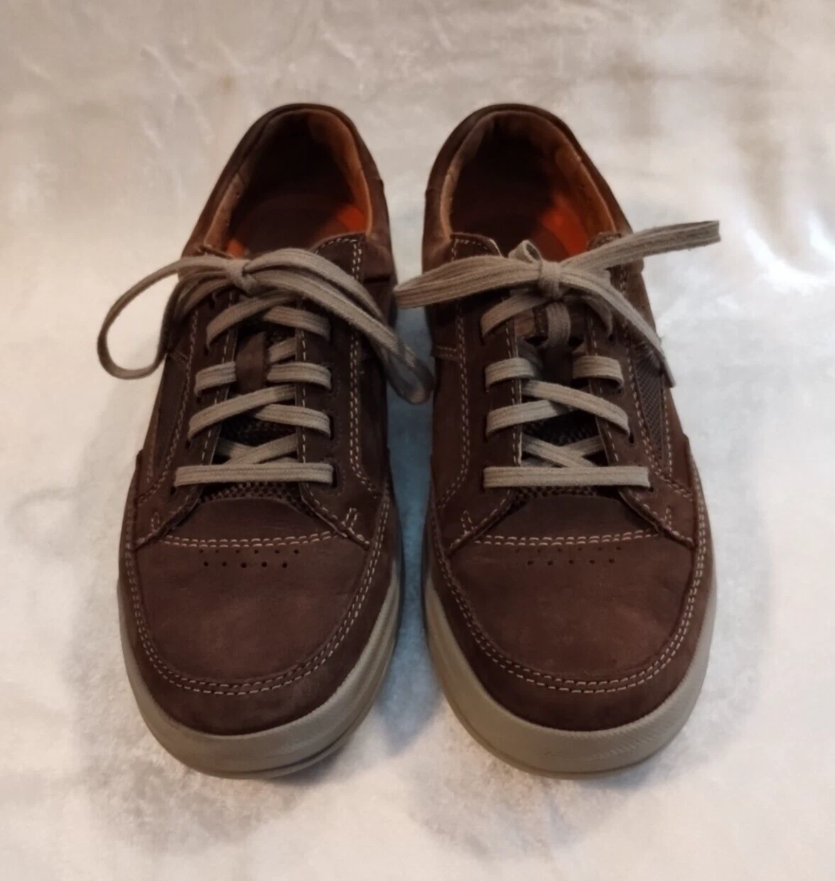 Oxford Clarks Unstructured Lace Up Nubuck Uomo Taglia 8 Condizioni Immacolate!