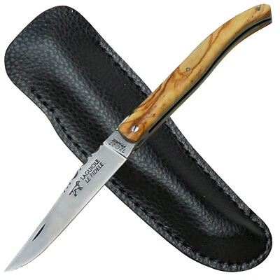 Coutellerie Le Fidele Laguiole Taschenmesser einfach Olivenholz inkl. Stecketui