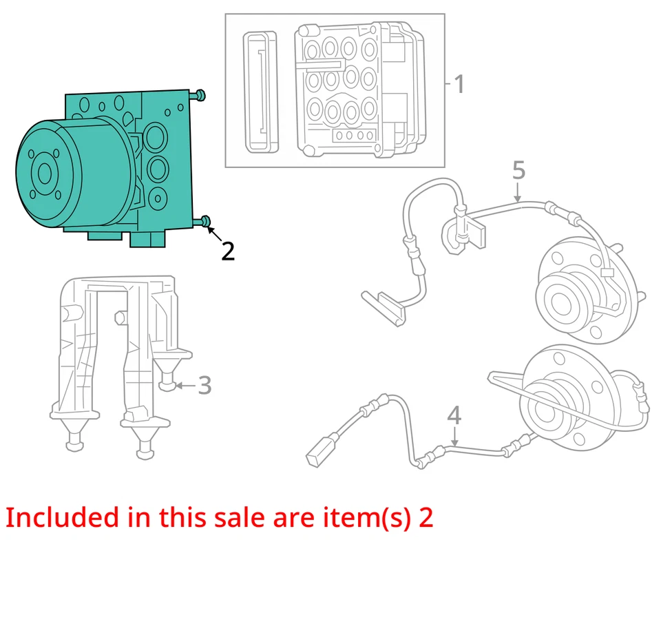 2017 Dodge Charger ABS Anti Lock Brake Unit 16K OEM - Изображение 4 из 4