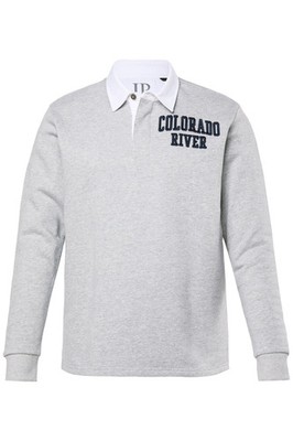 JP 1880 Herren große Größen Rugby Sweater 3D Brust Stick Kontrastkragen 843204