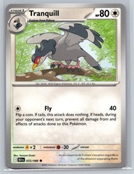 Tranquill 072/086 Scarlet & Violet: Black Bolt Common