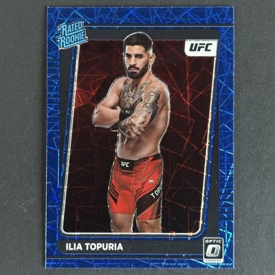 UFC　ルアナ・ピニェーロ　ルーキーカード　5シリ　psa8 Ilia Topuria RC 2022 Panini Donruss Optic UFC Blue Velocity Prizm