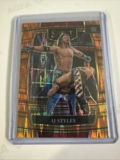 AJ Styles 2022 Panini Select WWE Concourse Orange Flash Prizm #13