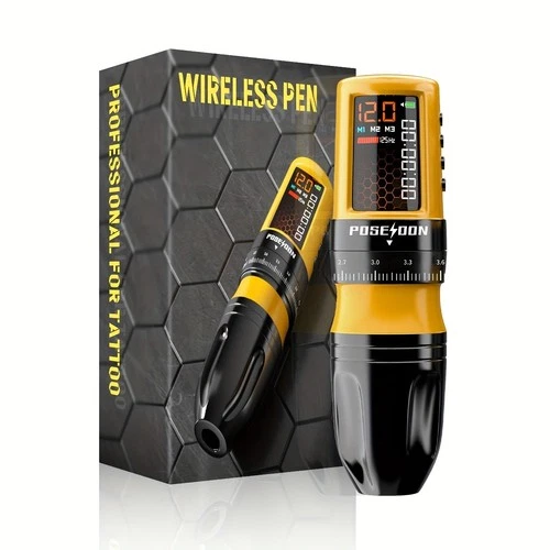 POSEIDON Tattoo Pen 4.2mm Stroke Digital Display 4-12V Cartridge Machine - product listing photo