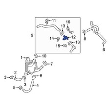 For Toyota RAV4 2019-2025 Toyota 16671F2020 Engine Coolant Control Valve
