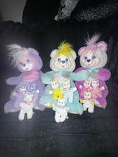 Vintage 1992 Baby Cub Surprise Plush Purple Bear W/3 Babies Inside Hasbro 13  