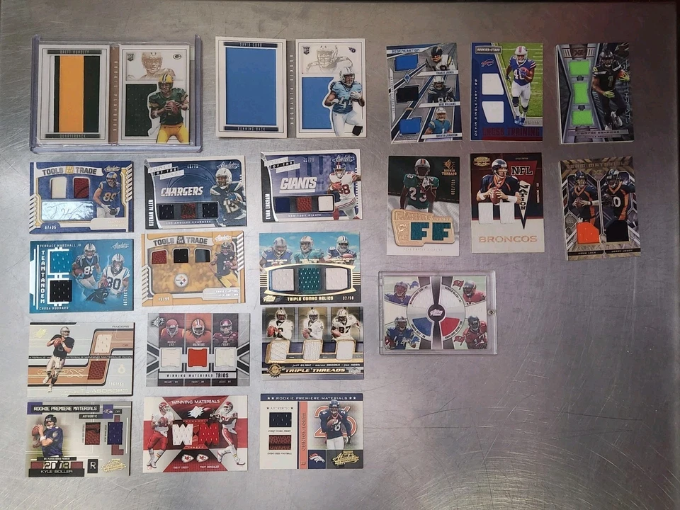 21 Panini & Topps Quad Patch & Rookie Booklets(Numbered) NFL Card Collection - Image 2 of 4