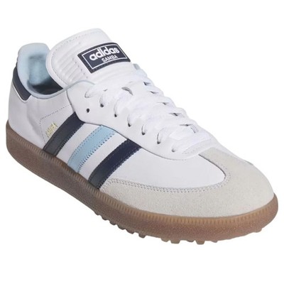  SAMBA ホワイト ネイビー ゴルフシューズスニーカー Adidas Samba Spikeless Golf (Size 11.5) 