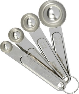 Good Cook Classic Set of 4 Stainless Steel Measuring Spoons