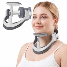 Owlprince Neck Posture Corrector with Rear Neck Support  Gray, X-Large  