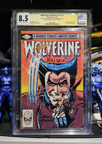 CGC 8.5 Wolverine Limited Series #1 Signed by Stan Lee Len Wein Claremont +2