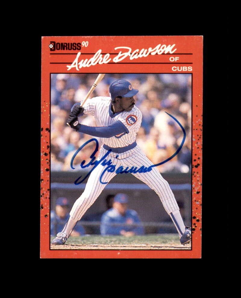 Andre Dawson Signed 1990 Donruss Chicago Cubs Autograph | eBay