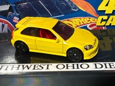 Hot Wheels loose '99 Honda Civic Type R EK9 yellow Hatchbacks (I01)