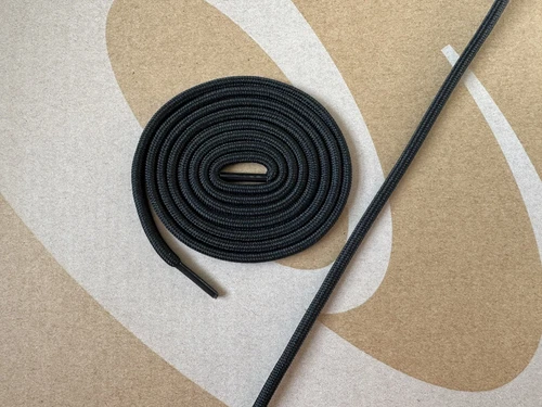 Asics Lacci per cordoncino tondi originali colore nero lunghezza 95 cm larghezza 5 mm