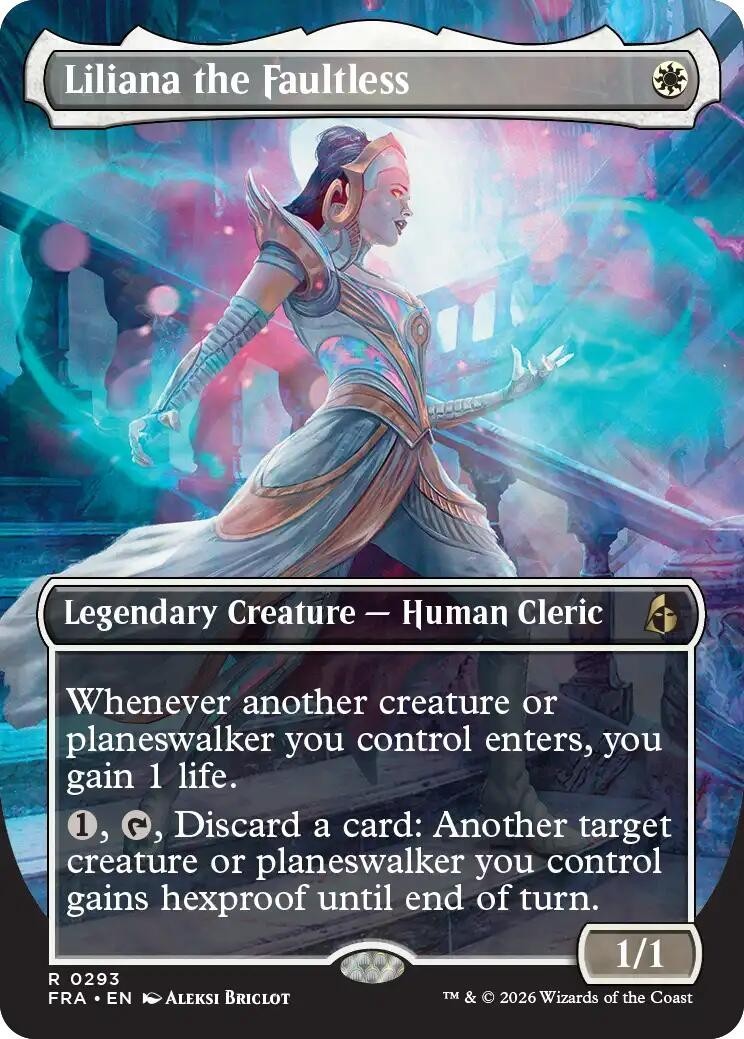 MTG FRA R Liliana the Faultless (Borderless) #293 NM
