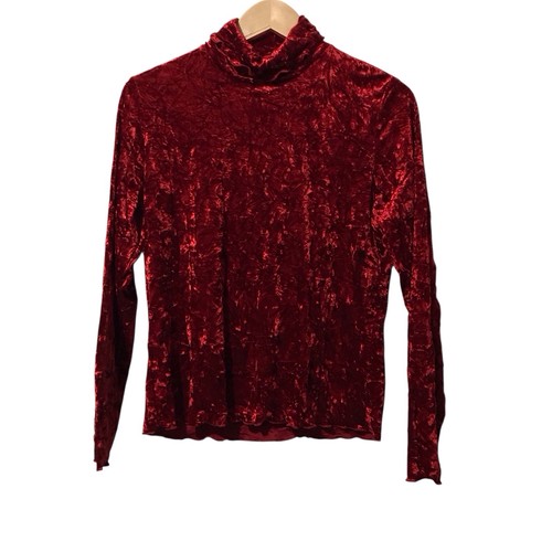Top Femme Style & Co à Manches Longues Avec écharpe Détachable - Rouge - Taille L - Neuf Avec étiquette